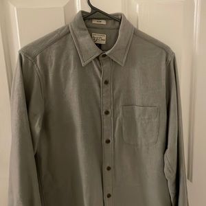 JCREW Cotton Chamois Shirt Grey